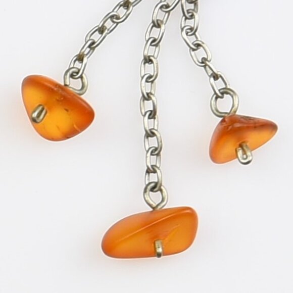 Baltic Amber Silver Tone Stick Pin - Picture 3 of 4